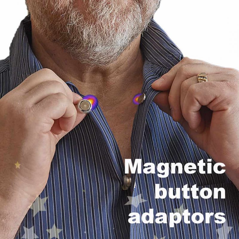 Buttons2Button Magnetic Adaptor Set : easy to secure magnetic buttons